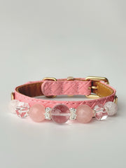 Collar de Cuarzo Rosa Amor Suave
