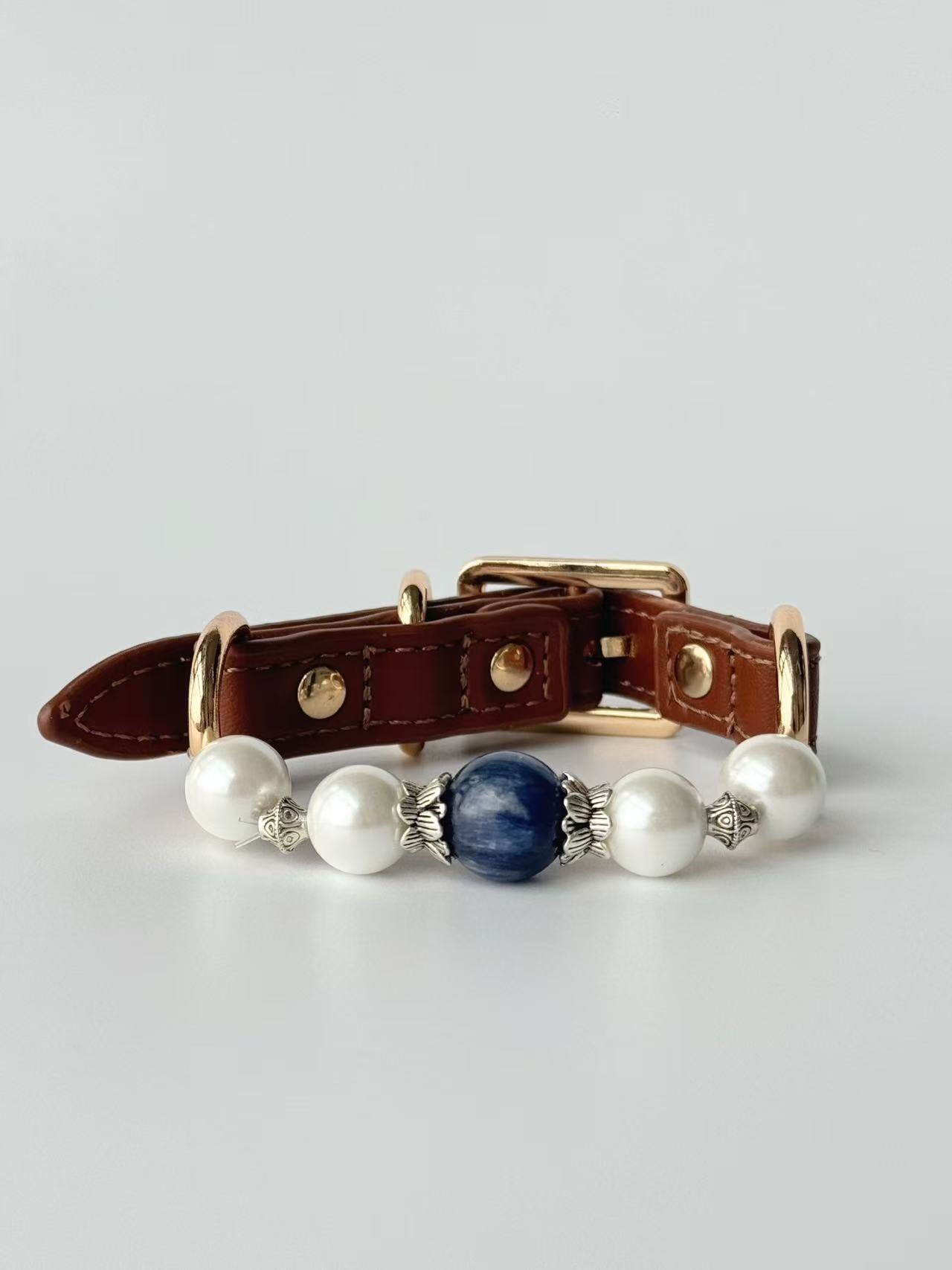 Kyanite & Pearl Collar