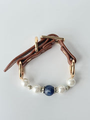 Kyanite & Pearl Collar