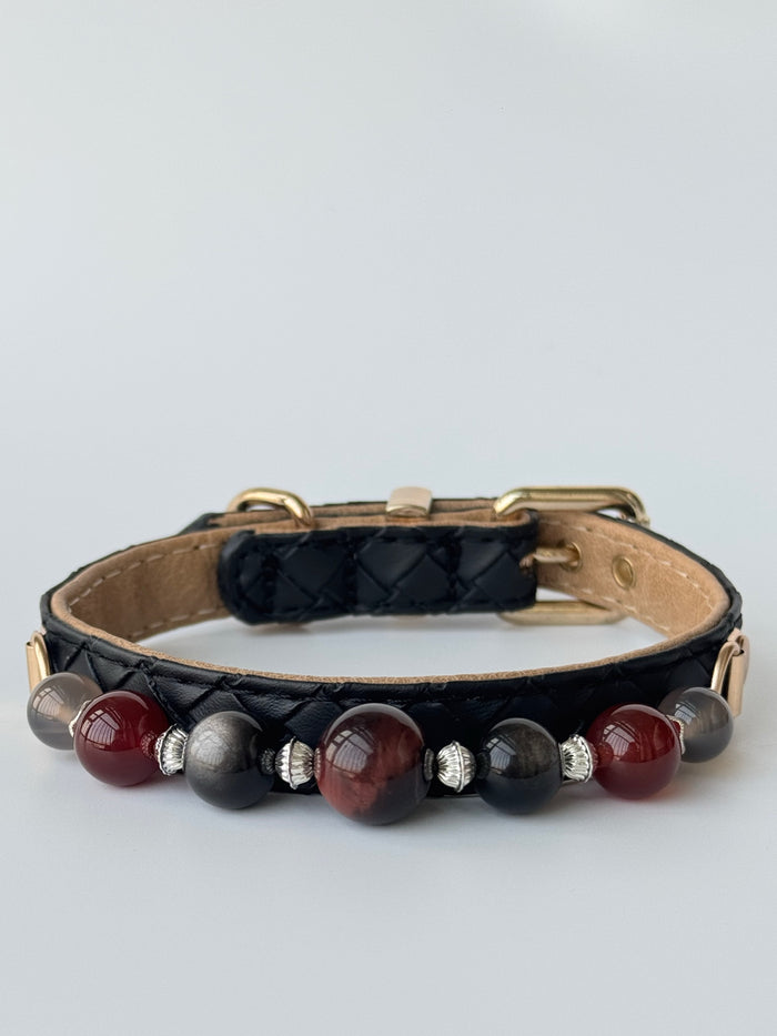 Tigereye & Obsidian Guardian Collar