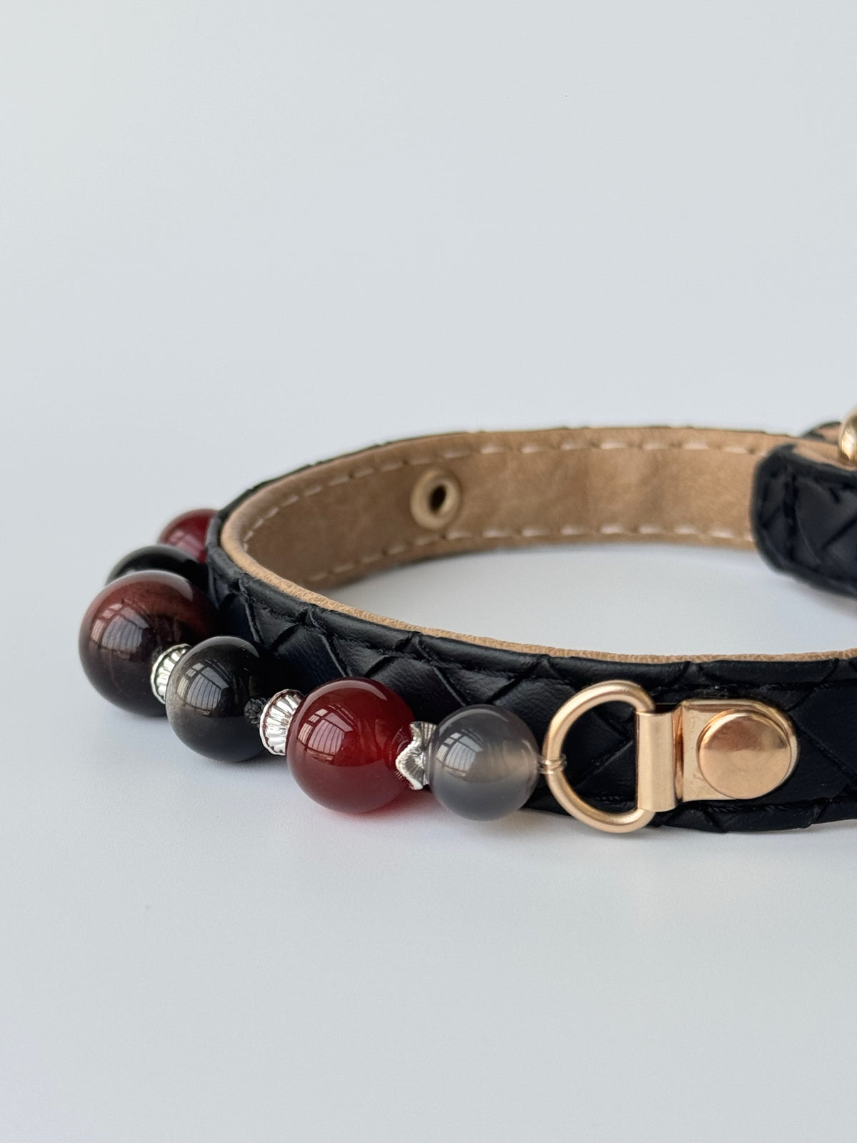 Tigereye & Obsidian Guardian Collar