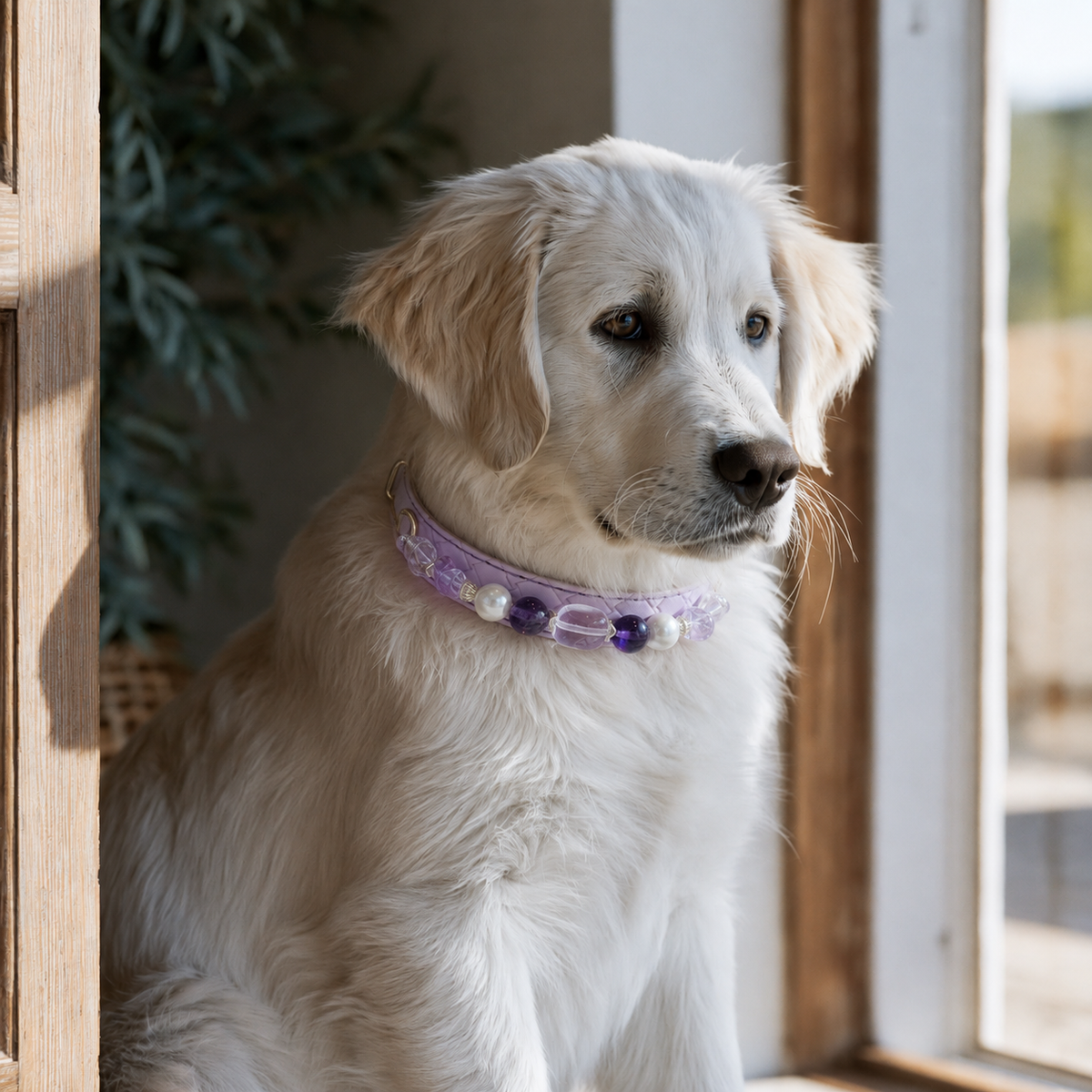 Clear Quartz & Amethyst Calm Collar